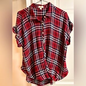 Charming Charlie plaid shirt